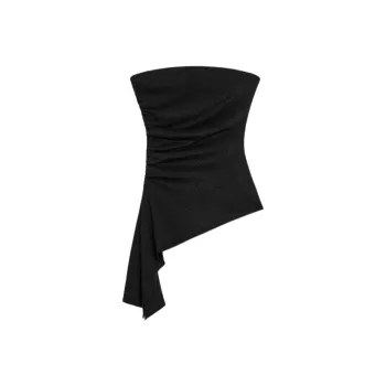 ZARA Strapless Tops Women's Black