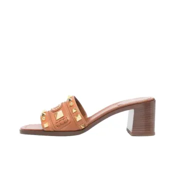 Valentino GARAVANI Abrasion Resistant Slide Slippers 6cm Women's Brown