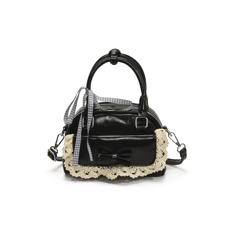 Meow In The Grass PU Shoulder Bag, Crossbody Bag, Handbag Women's Black/Blue/Pink/White-0
