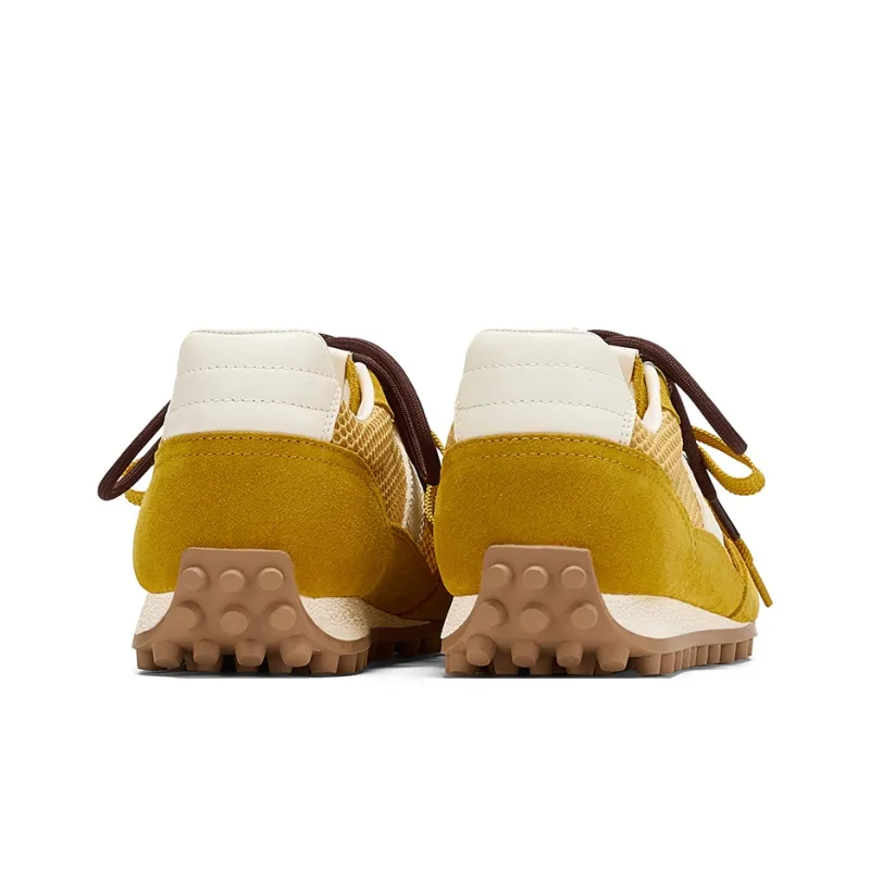 GG CC Sports Multicolor German Army Trainers Slip Resistant Low Top Hidden Wedge Casual Shoes Women's Ginger Yellow-3