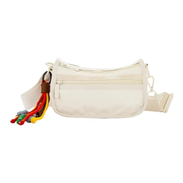 LeSportsac Fabric Shoulder Bag, Crossbody Bag Medium Size Women's Shell White-0