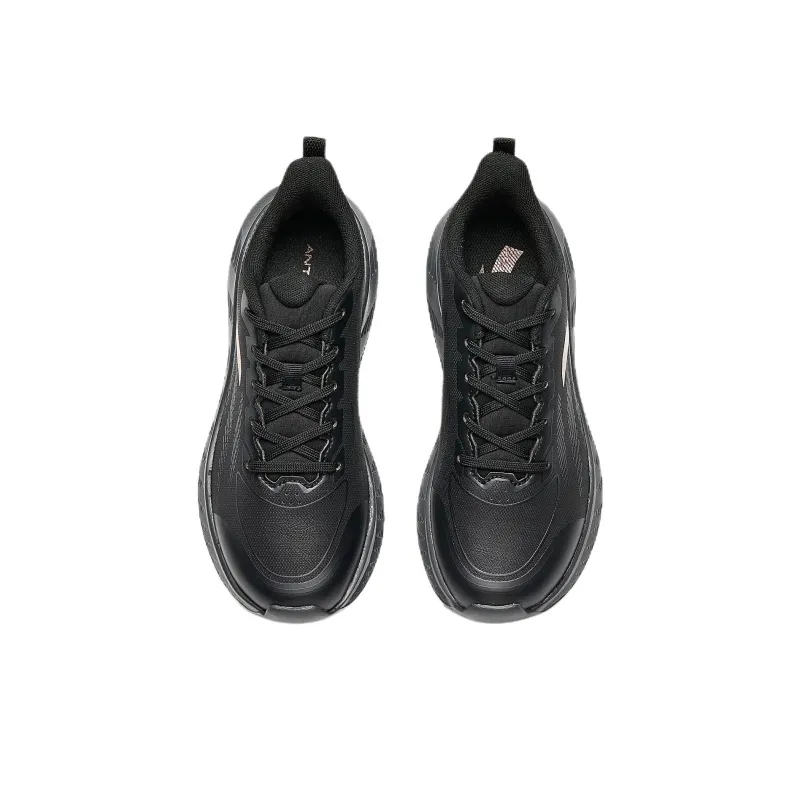 Anta Anti Slip Wear Resistant Low Top Casual Running Shoes Women's Black-3