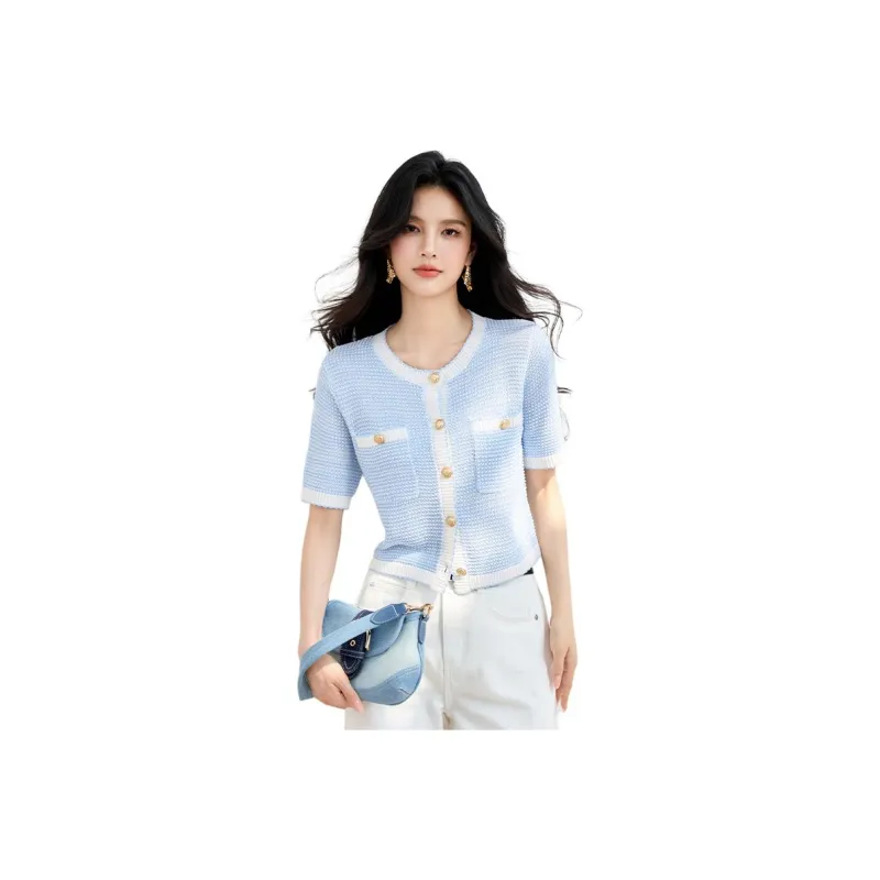 La Chapelle Knitwear Women's Blue-0