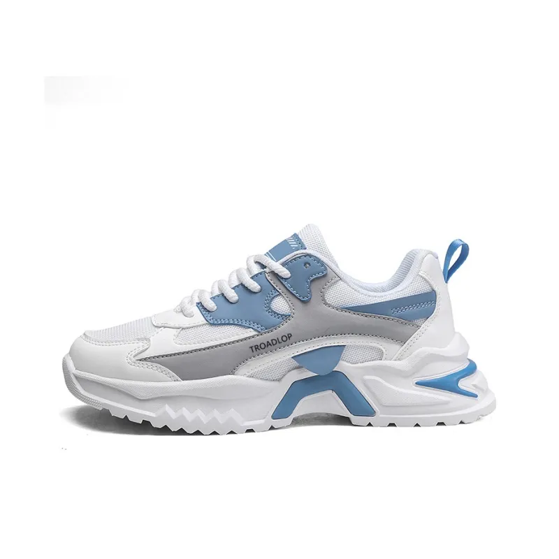TROADLOP Slip Resistant Height Increasing Low Top Chunky Sneakers Men's-3