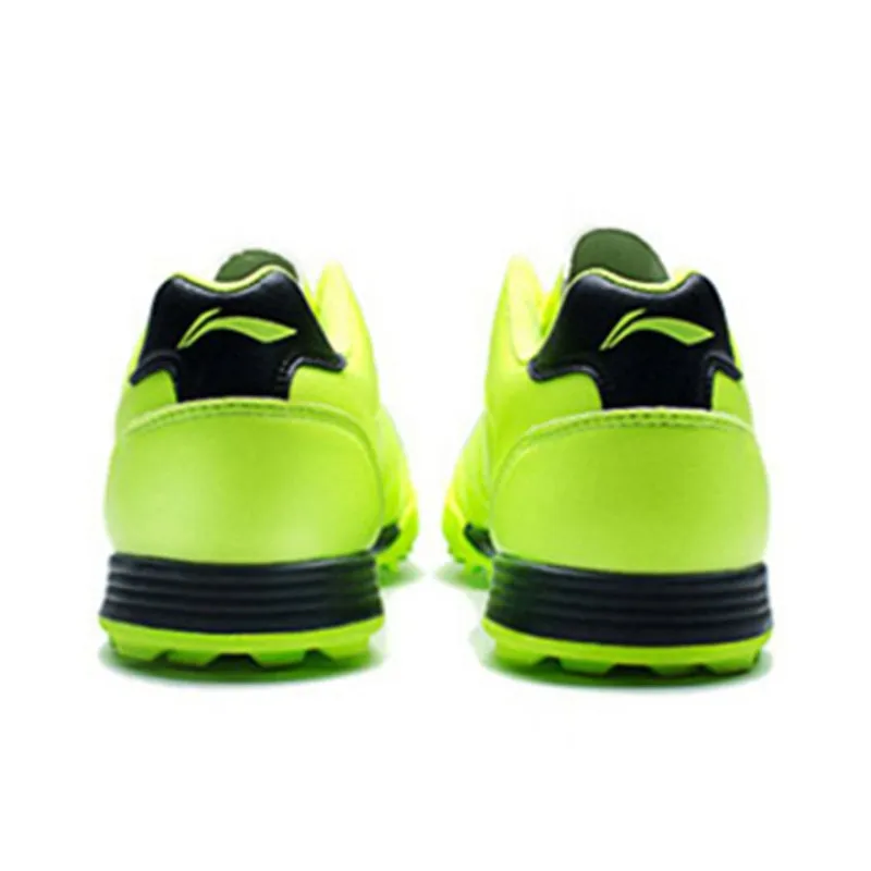 LiNing TF Turf Artificial Ground Abrasion Resistant Slip Resistant Soccer Shoes Men's Fluorescent Bright Green-2