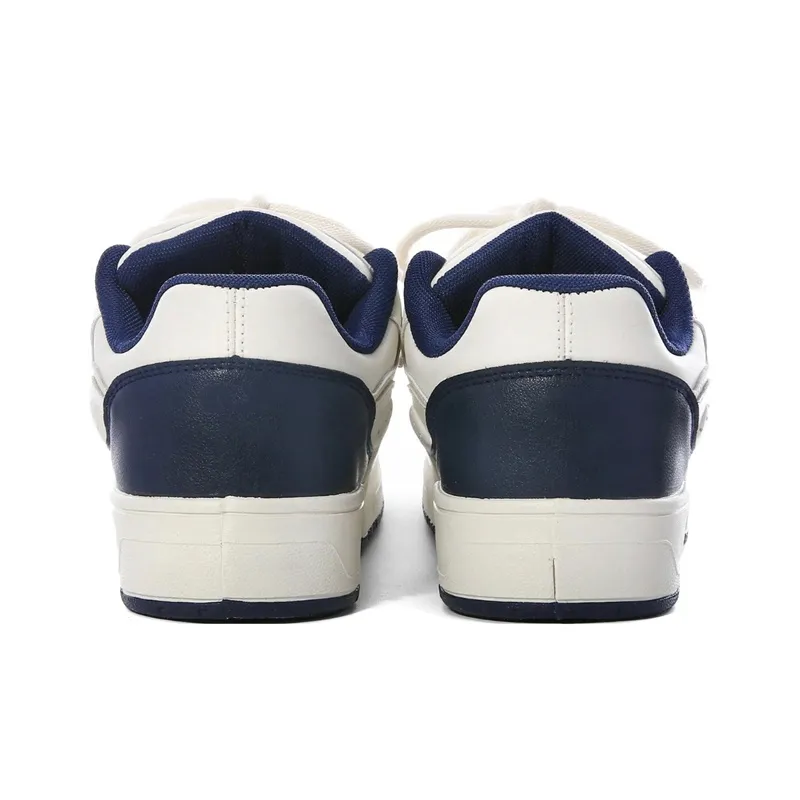 The New Age Family Low Top Skateboard Shoes Women's Beige Blue-3