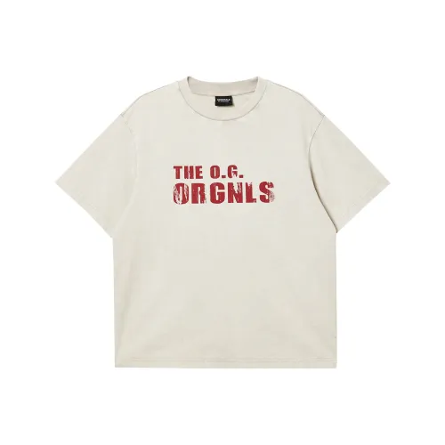 JACK&JONES T Shirts Unisex A01 Antique Porcelain