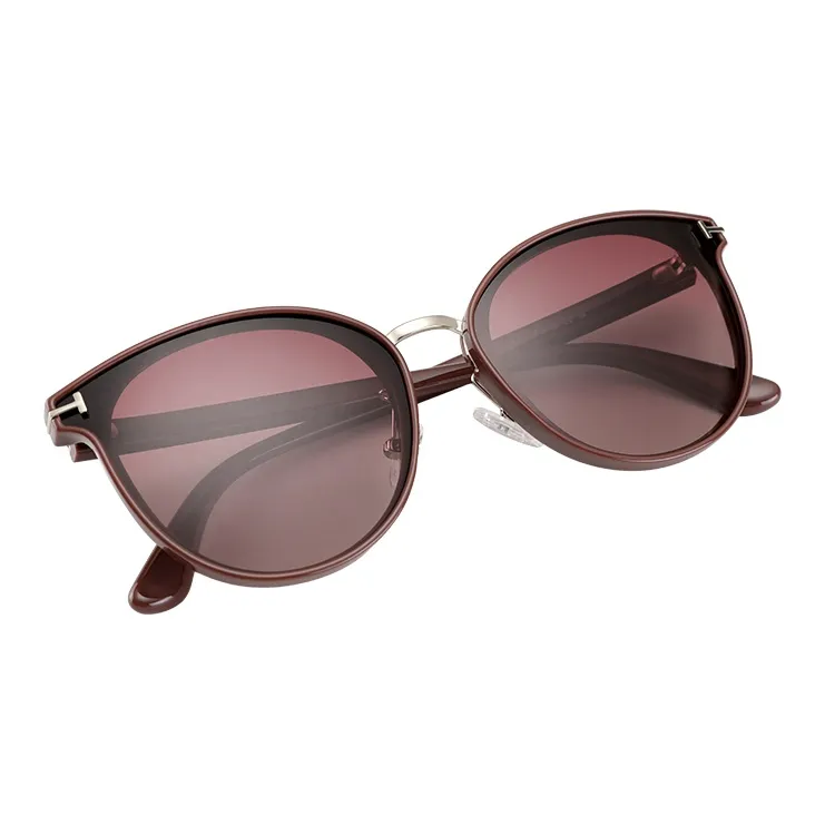 15 MINS Plastic Metal Oval Sunglasses Unisex-2
