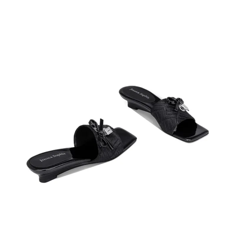 JESSICA SOPHIA Rubber Sole Slip Resistant Abrasion Resistant Slide Slippers Women's-6