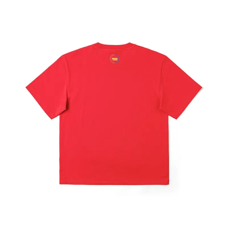 Indigo X Angel Chen X Lee T Shirts Unisex Red-1
