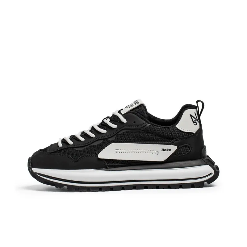 BAKE Slip Resistant And Abrasion Resistant Coverage Low Top Chunky Sneakers Men's-0