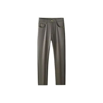 Devanro Casual Pants Men Brown