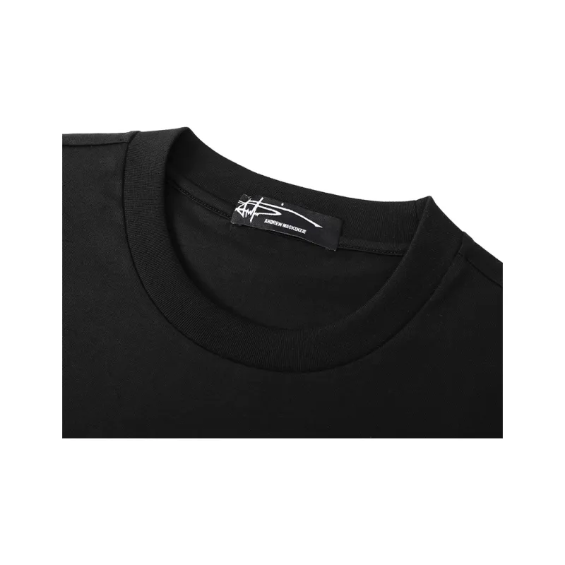 ANDREW MACKENZIE T Shirts Men Black-2