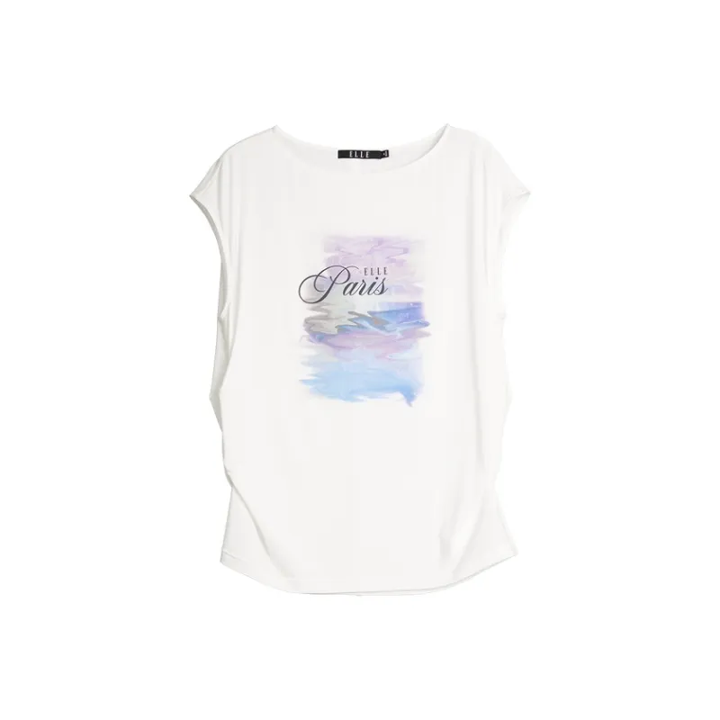 ELLE T Shirts Women's White-0