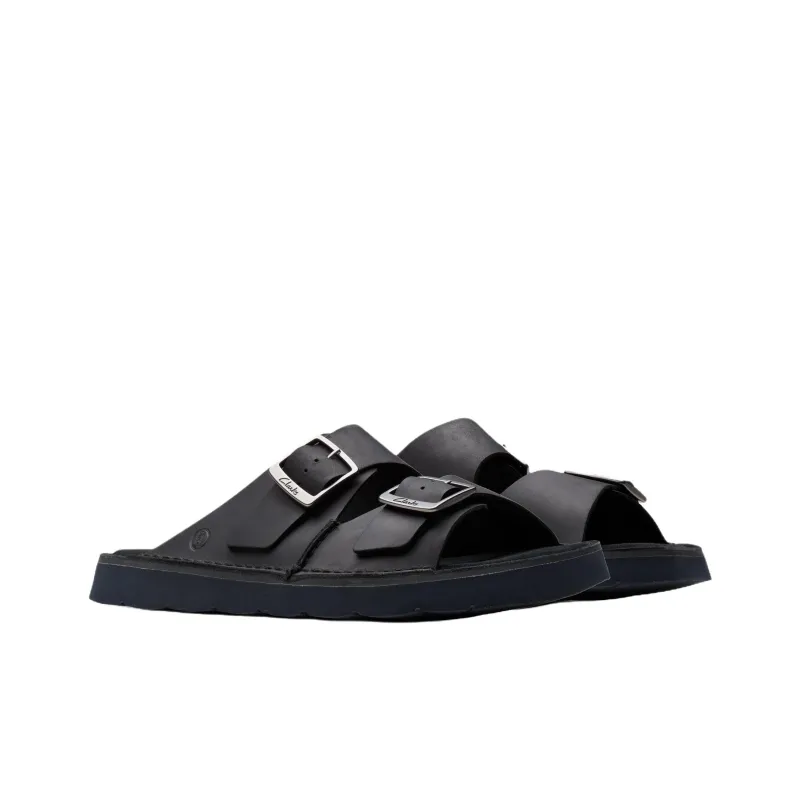 Clarks EVA Abrasion Resistant Slide Slippers Men's Black-2
