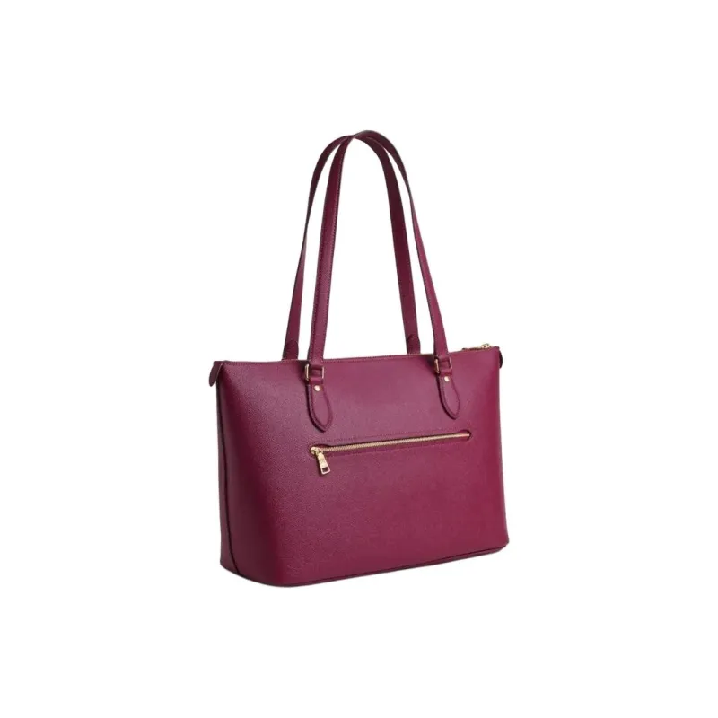 COACH Gallery Recycled Leather Tote Bag, Shopping Bag, Shoulder Bag Tubas Women's Rose Purple-1