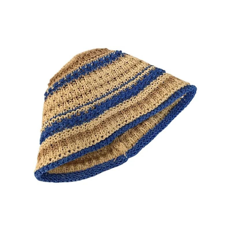 BOOLFEN Straw Woven Bucket Hats Women's-9
