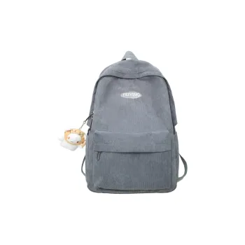 BUBM Corduroy Backpacks Backpack Regular Unisex Black/Khaki/Brown/Gray