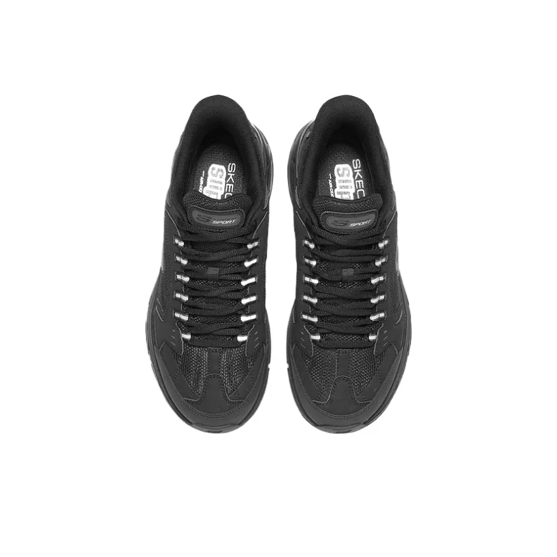 Skechers SPORT MENS Low Top Chunky Sneakers Men's Black-3
