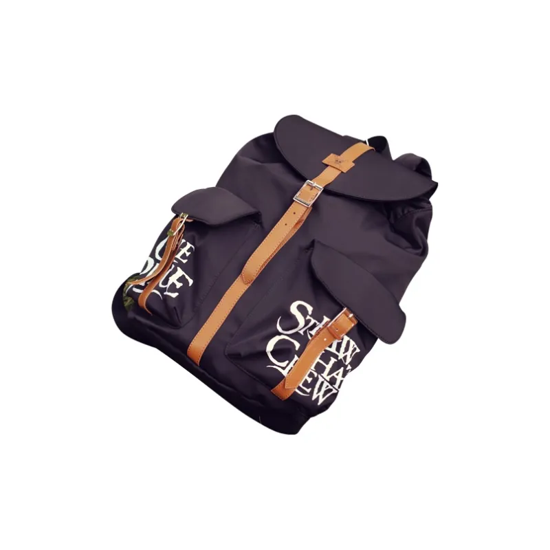 Ginza One Piece Collaboration Polyester Backpack Regular Unisex Black-6