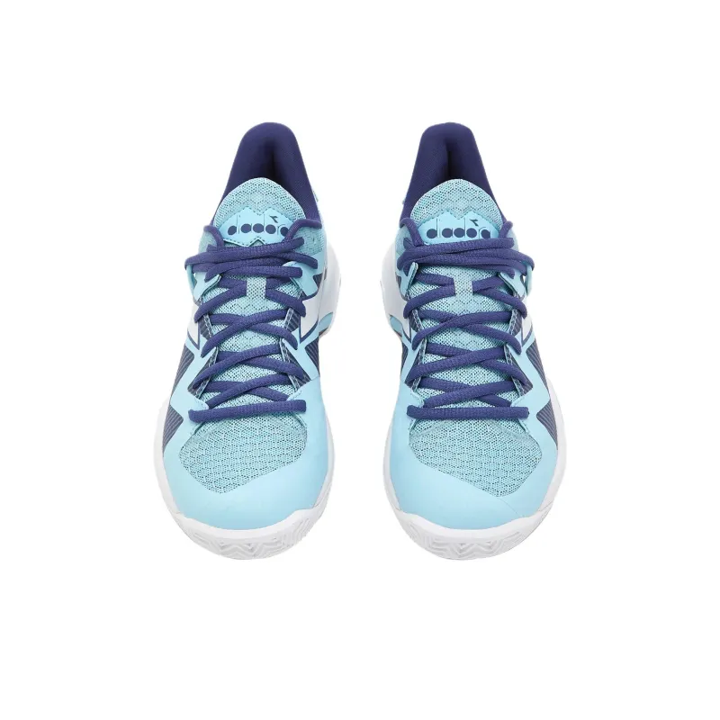 Diadora Cushioning, Wear Resistant Low Top Tennis Shoes Women's Blue-2