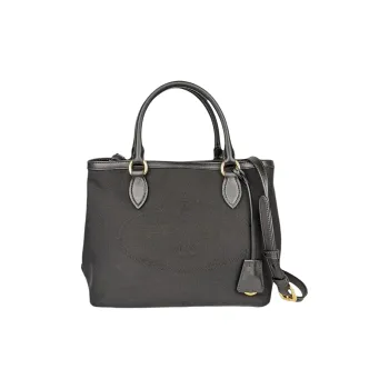 PRADA Nylon Shoulder Bag, Crossbody Bag, Handbag Medium Size Women's Black
