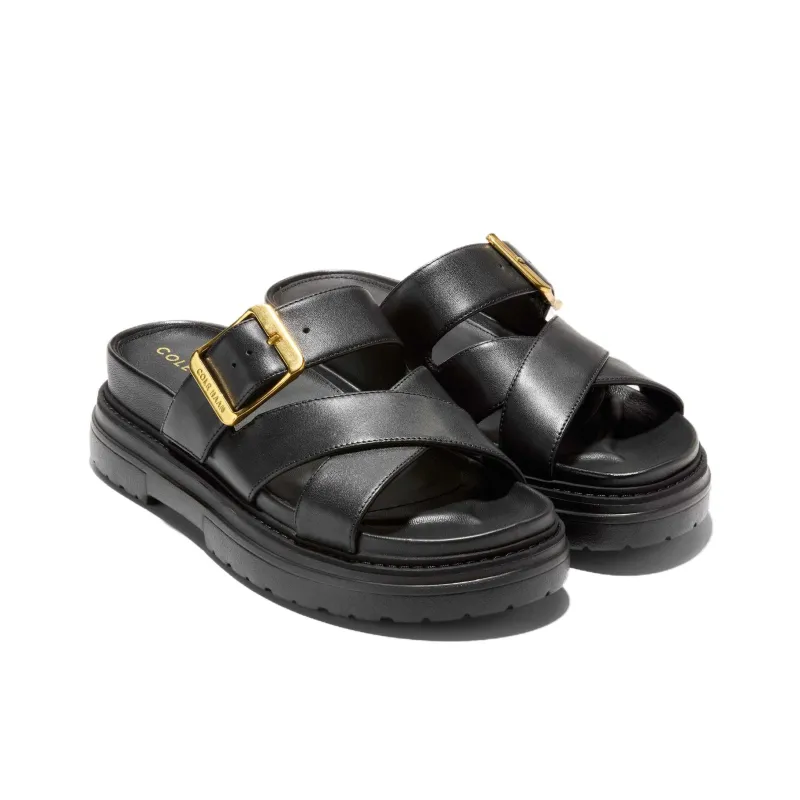 COLE HAAN Rubber Sole Slip Resistant Slide Slippers Women's Black-2