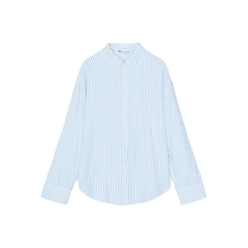 ZARA Shirts Women's Blue/White-0