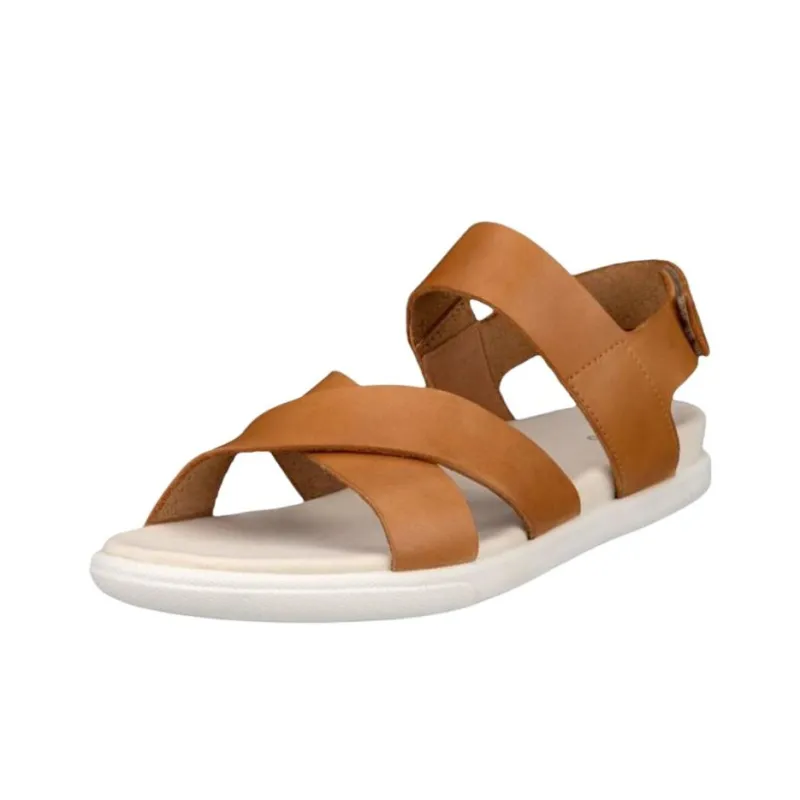 Ecco Samara One Strap Sandals Women's Brown-1