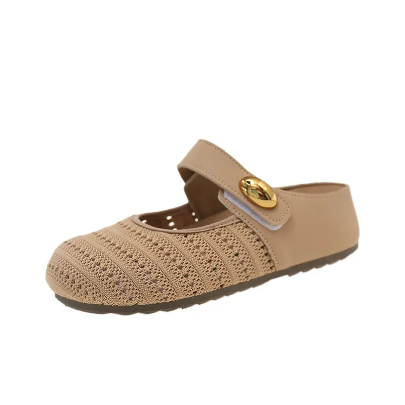 Dawei's House Rubber Sole Slip Resistant Closed Toe Slippers Women's-5