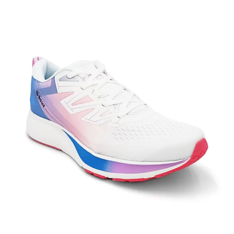 Sauz Running Shoes Unisex Low Top Blossom Pink Green/Seven Color Auspicious Clouds/Blossom Pink Blue-14
