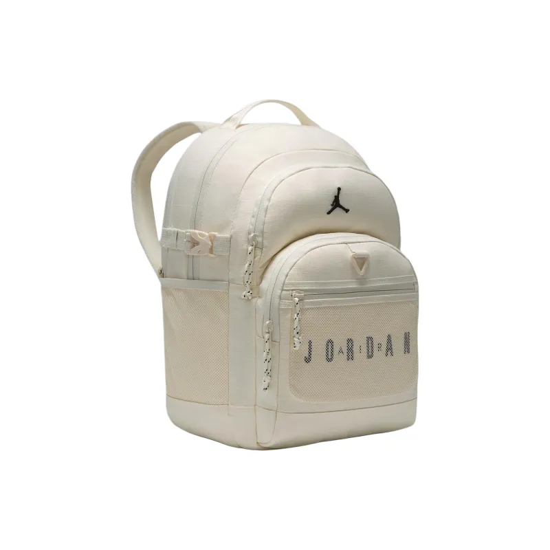 Jordan Polyester Backpack Unisex Light Ivory White-2