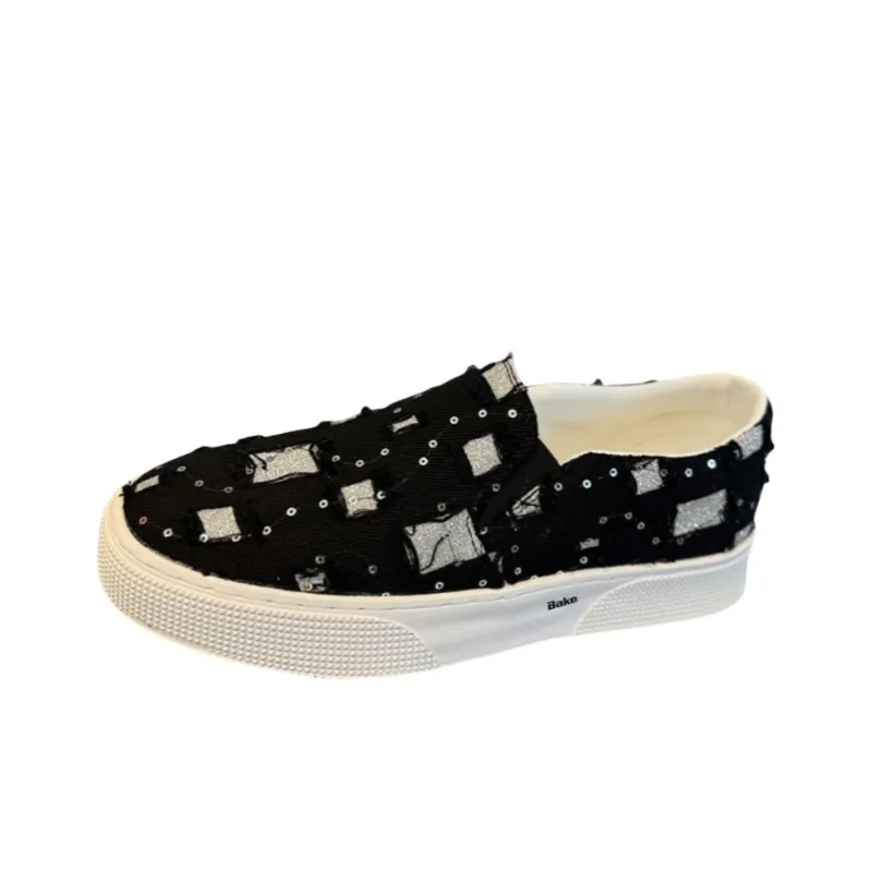 BAKE Anti Slip Wear Resistant Low Top Skateboard Shoes Men's-4