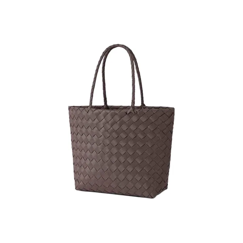 MUJI Polyethylene Handbag Women's Gray/Black/Pink-13