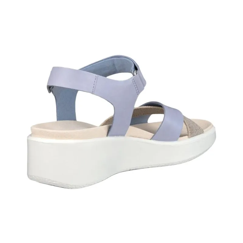 Ecco Flowt Wedge L One Strap Sandals Women's Purple-2