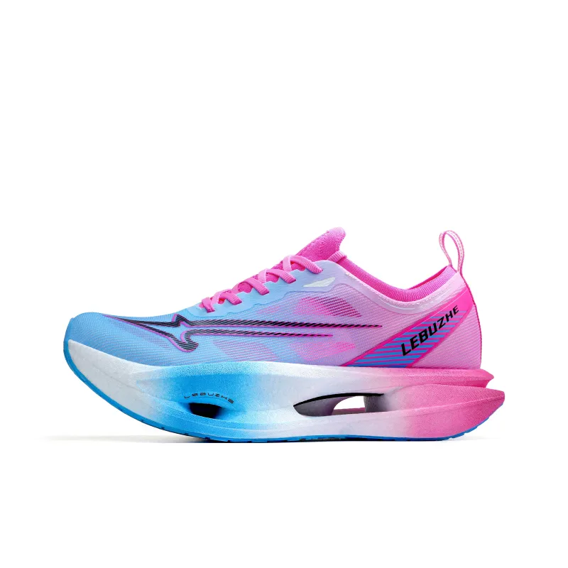 LEBUZHE Running Shoes Unisex Low Top Blue, Pink-0