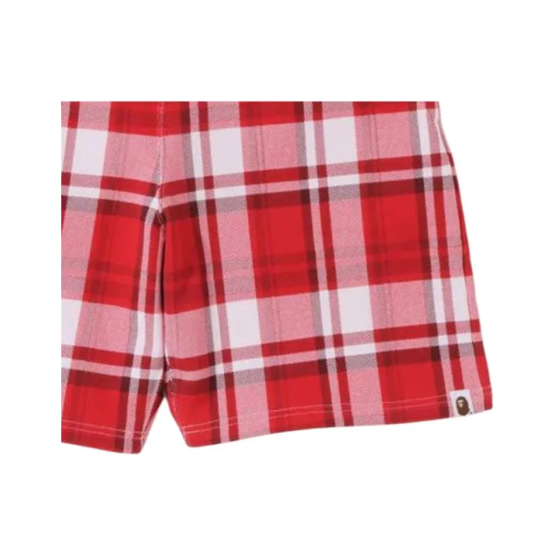 Bape Check Gift Sweat Shorts-3