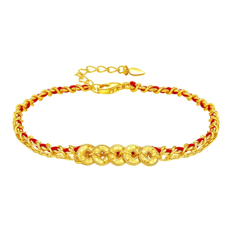 Lao Feng Xiang S925 Silver Bracelets Women's-0