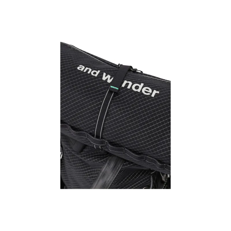 And Wander Polyester Backpack Unisex Black-25