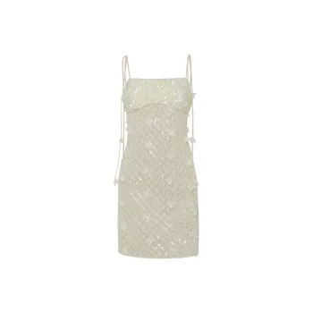 MIMI PLANGE Slip Dresses Women's Cream Apricot