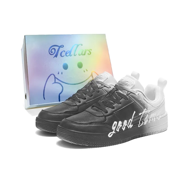 TCELLARS Skateboard Shoes Unisex Low Top White-90