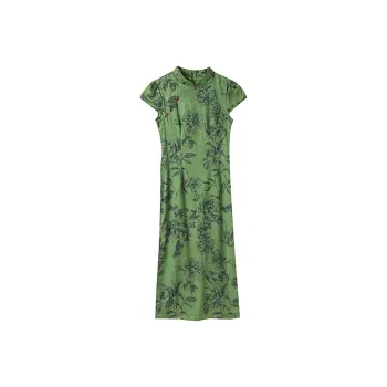 GUOZHEN Short Sleeved Dress Women's