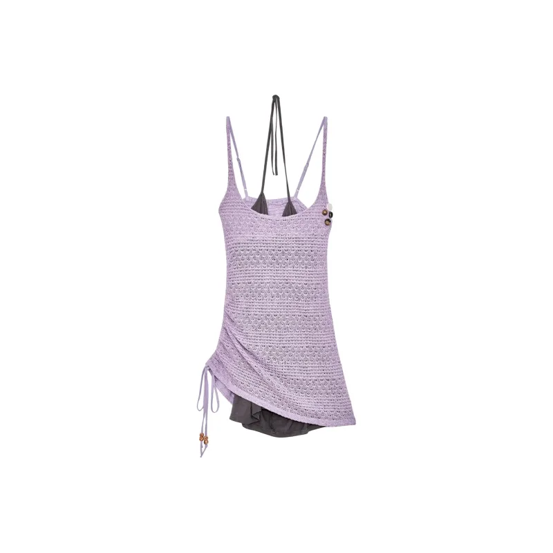 FLIM Slip Dresses Women's Purple-0