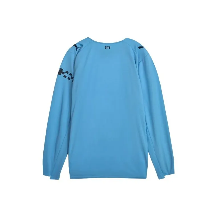 PUMA MCFC Manchester City HOME JERSEY REPLICA LS Soccer Jersey Men's Light Blue-1