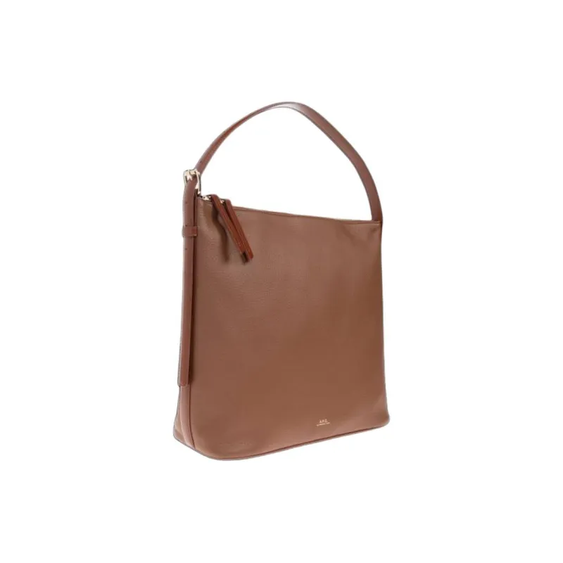 A.P.C Leather Shoulder Bag Women's Brown-1