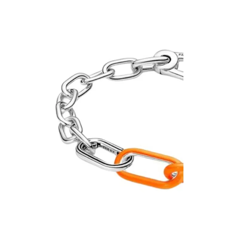 Pandora 925 Sterling Silver Bracelets Unisex Orange-1
