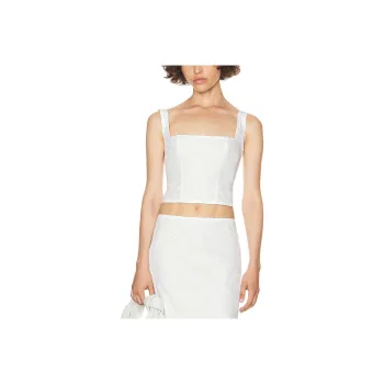 HELSA Crop Tops Women's White