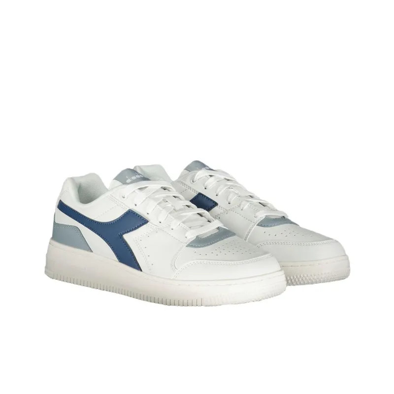 Diadora Anti Slip Wear Resistant Low Top Skateboard Shoes Men's White-2