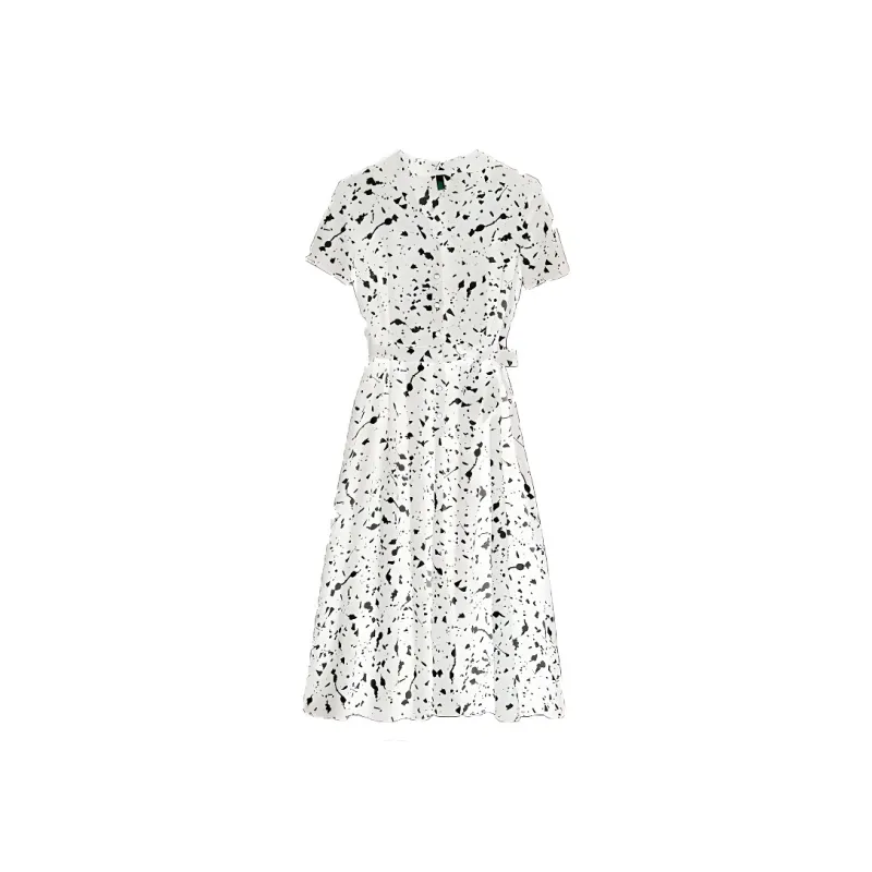 Mu Qingqing Short Sleeved Dress Women's-1