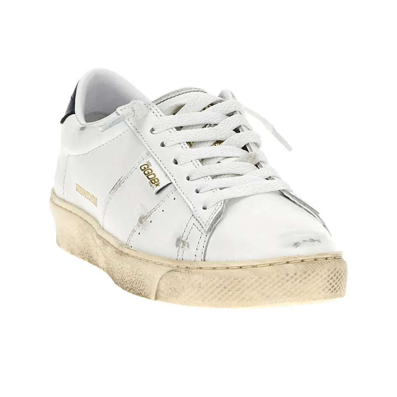 Golden Goose Match Star Low Top Skateboard Shoes Women's White-2